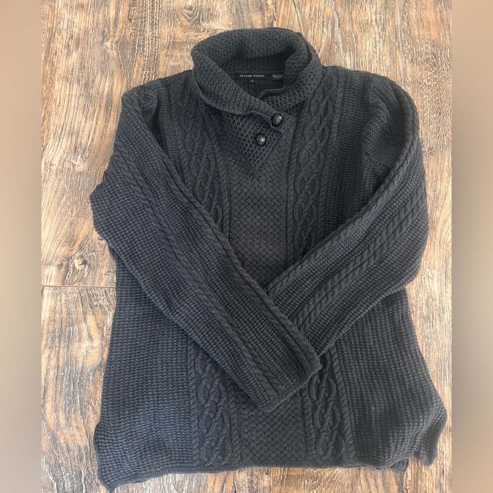 JEANNE PIERRE Women’s Dark Gray Turtleneck Sweater